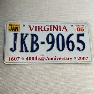 Virginia vintage license plate